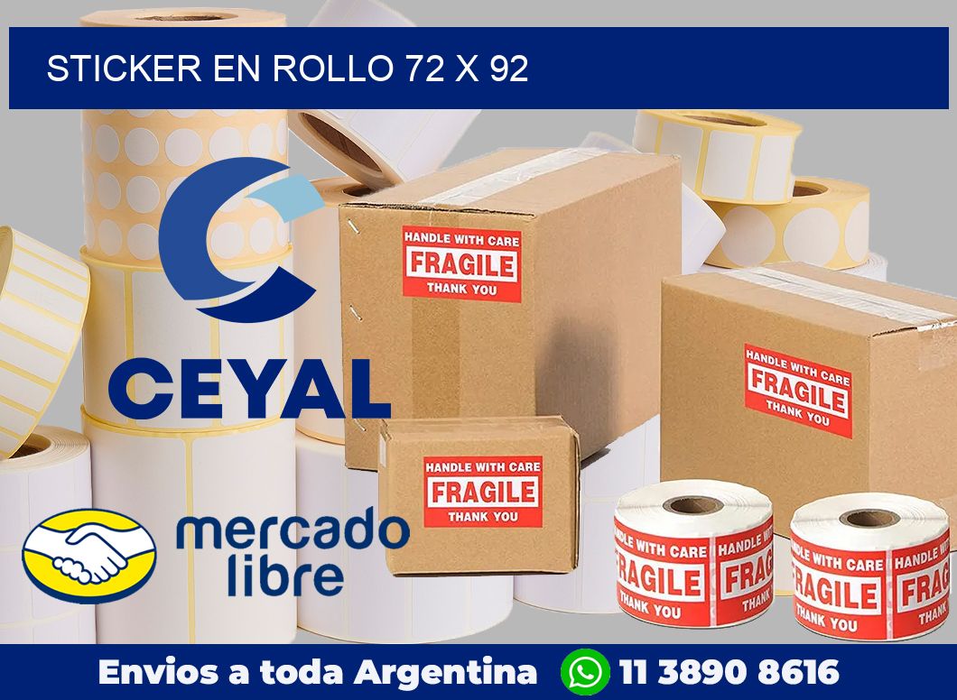 sticker en rollo 72 x 92