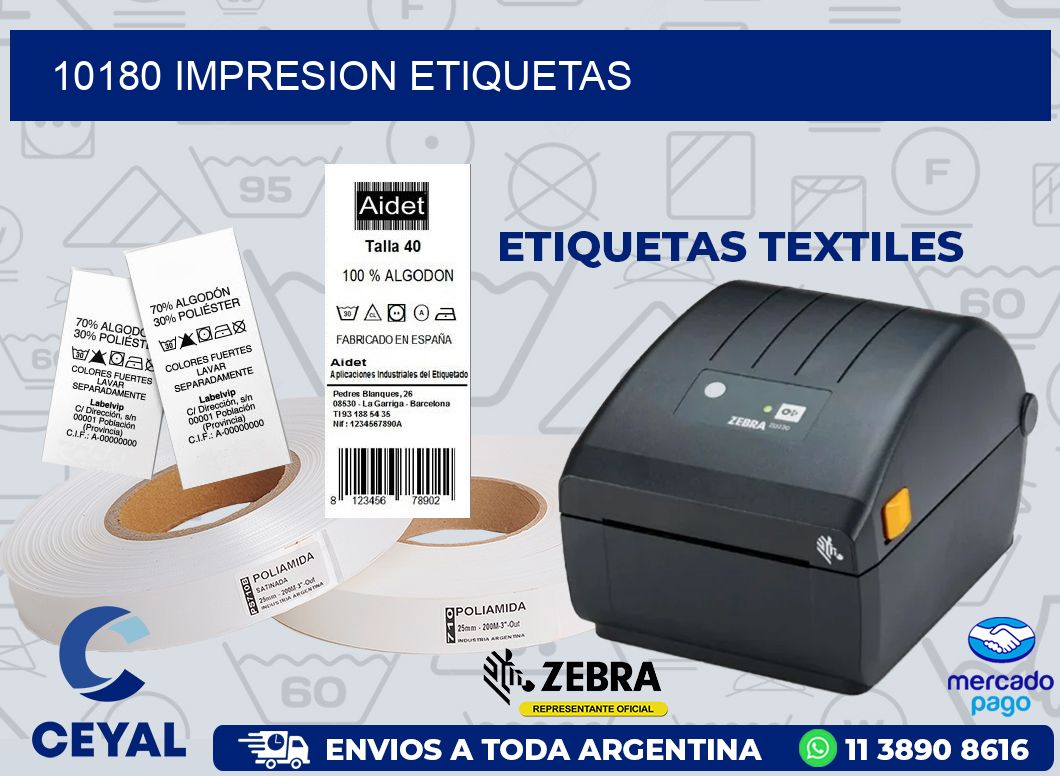 10180 IMPRESION ETIQUETAS