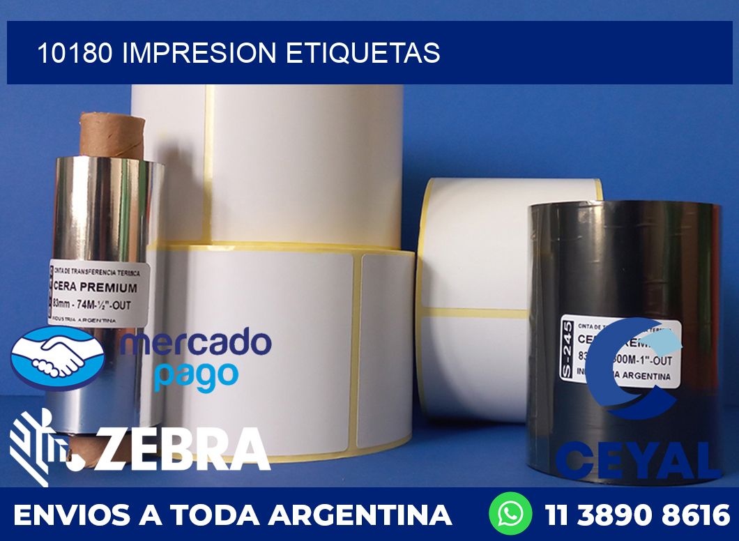 10180 IMPRESION ETIQUETAS