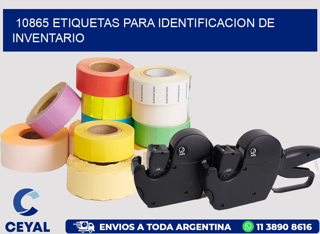 10865 ETIQUETAS PARA IDENTIFICACION DE INVENTARIO