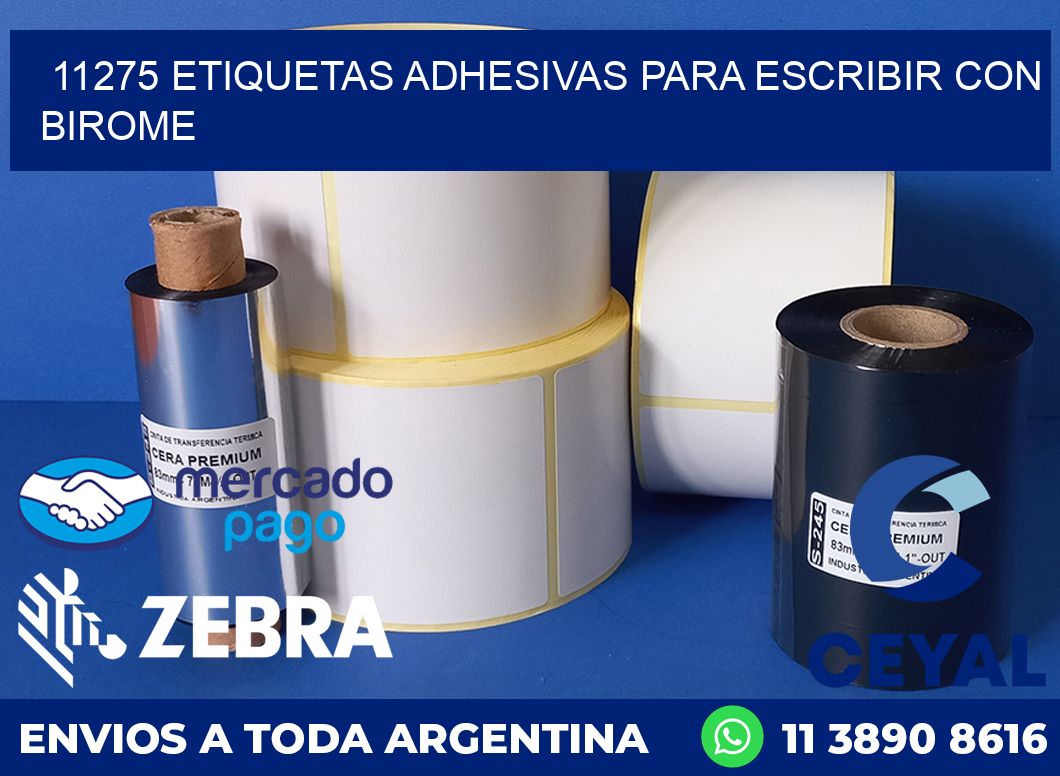 11275 ETIQUETAS ADHESIVAS PARA ESCRIBIR CON BIROME