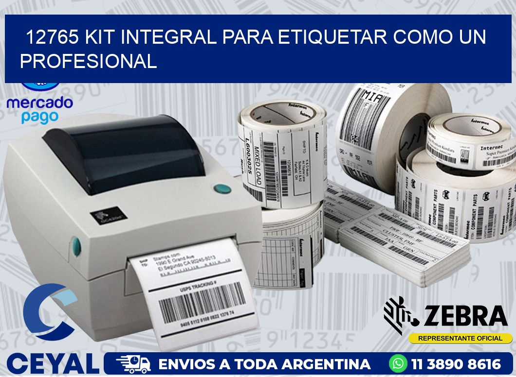 12765 KIT INTEGRAL PARA ETIQUETAR COMO UN PROFESIONAL