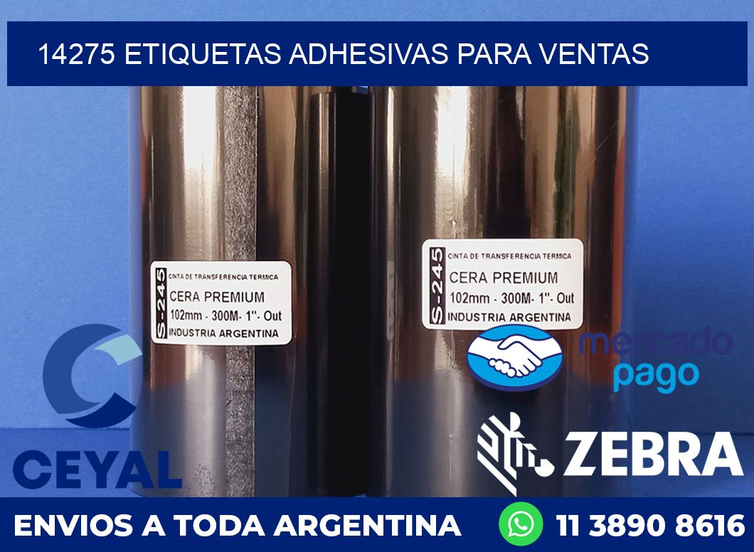 14275 ETIQUETAS ADHESIVAS PARA VENTAS