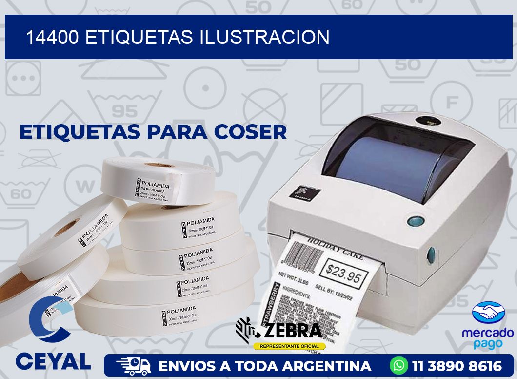 14400 ETIQUETAS ILUSTRACION