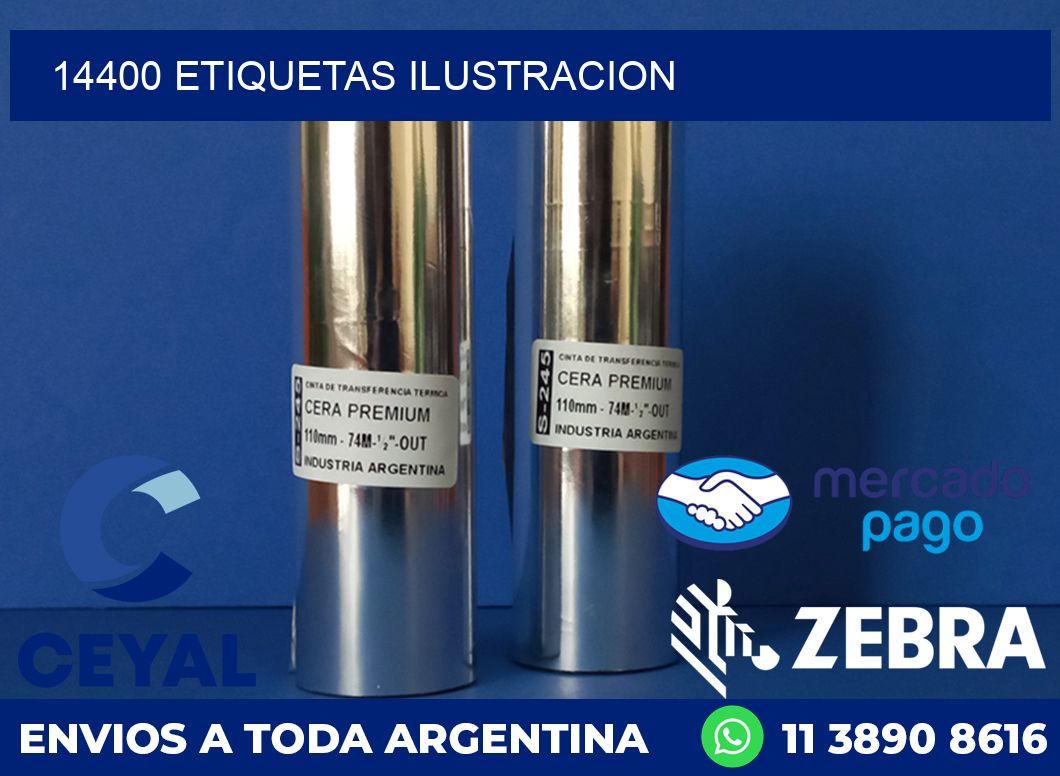14400 ETIQUETAS ILUSTRACION