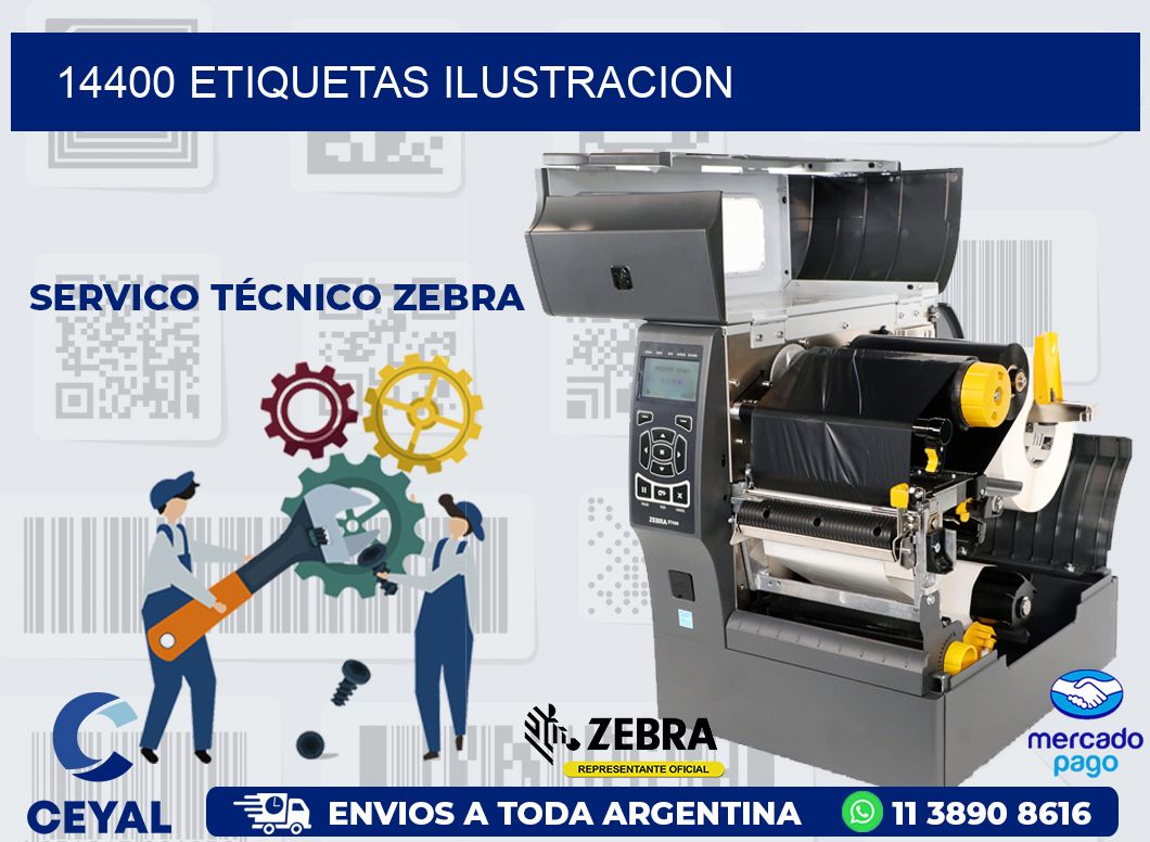 14400 ETIQUETAS ILUSTRACION