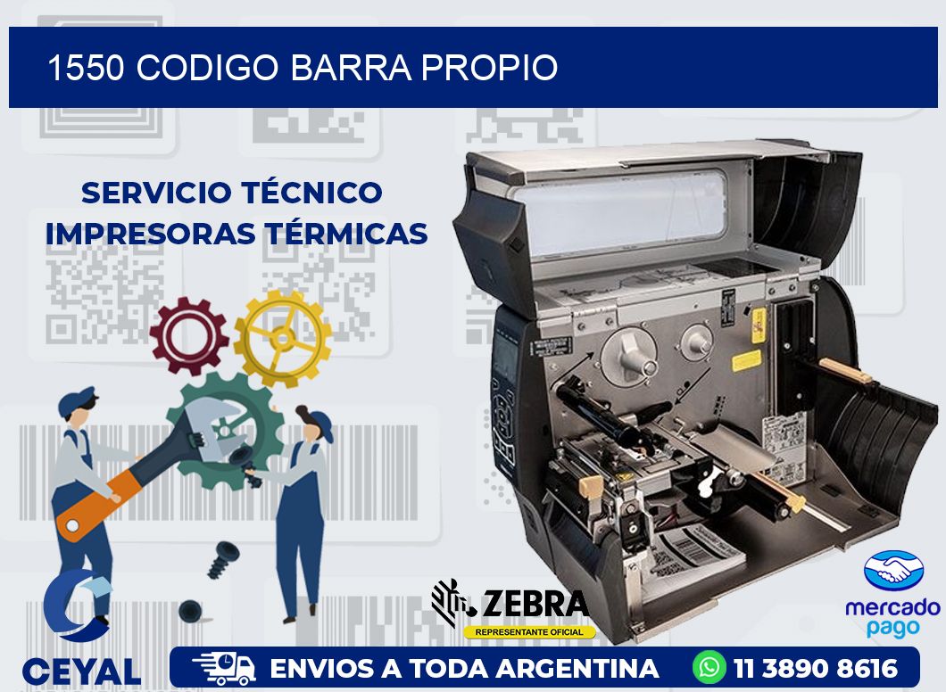 1550 CODIGO BARRA PROPIO