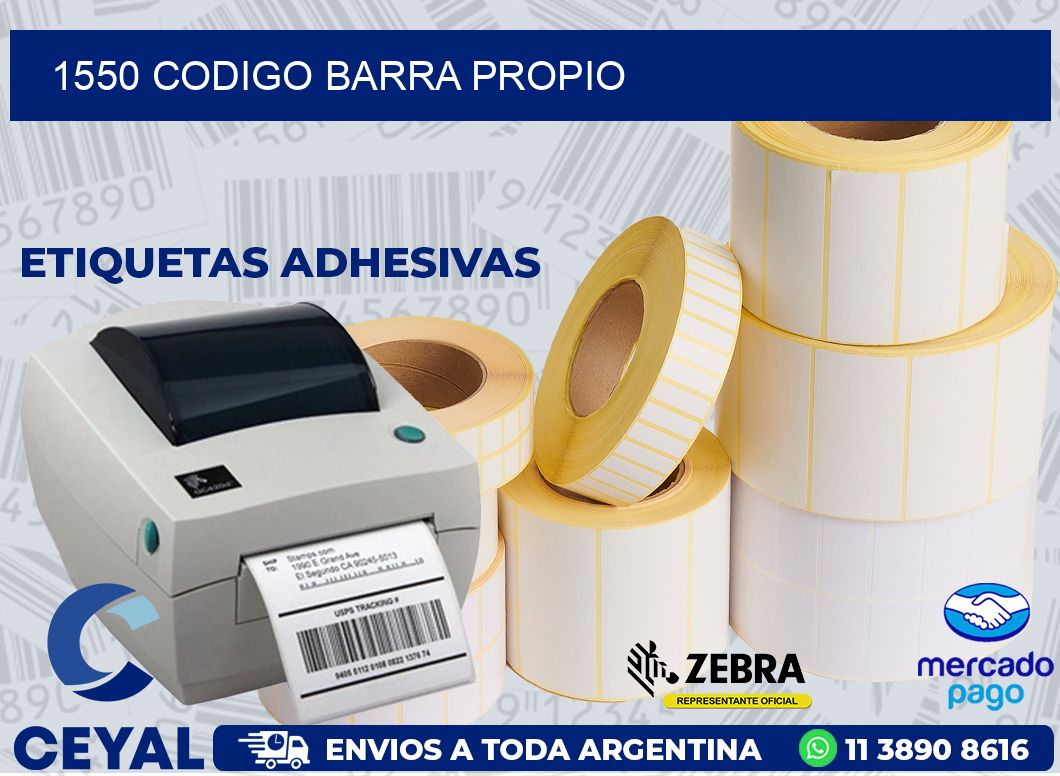 1550 CODIGO BARRA PROPIO