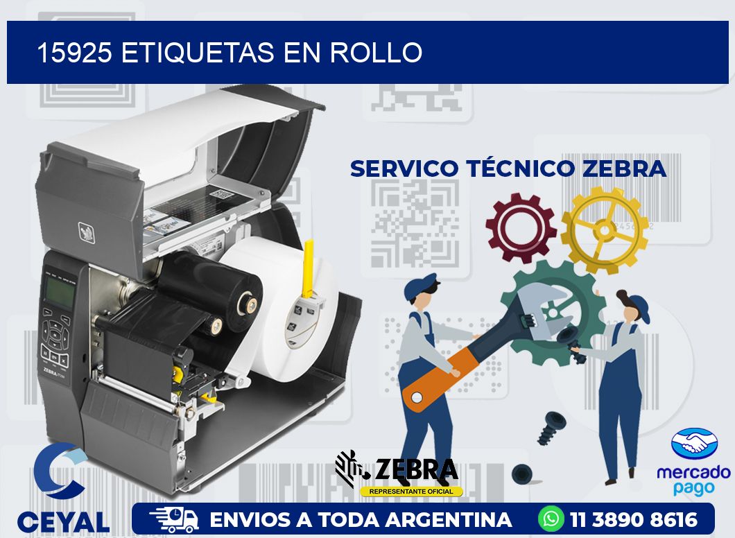 15925 ETIQUETAS EN ROLLO