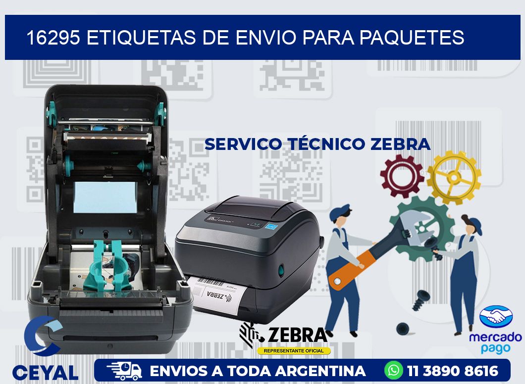 16295 ETIQUETAS DE ENVIO PARA PAQUETES