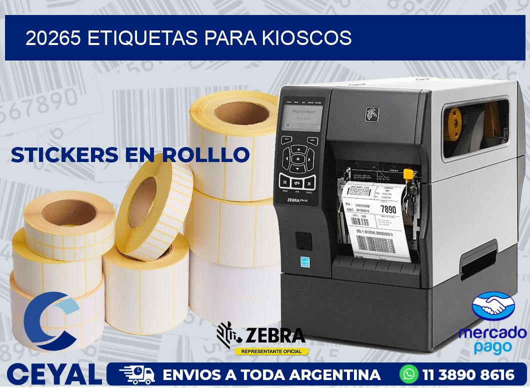 20265 ETIQUETAS PARA KIOSCOS