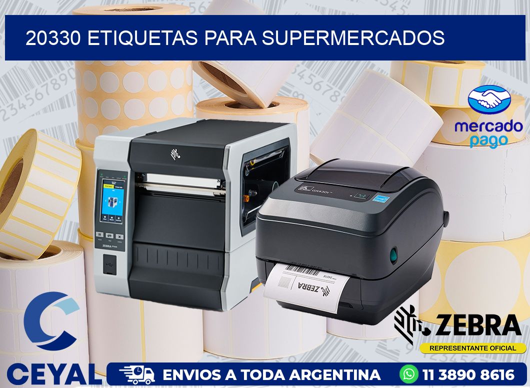 20330 ETIQUETAS PARA SUPERMERCADOS