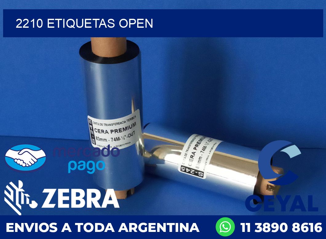 2210 ETIQUETAS OPEN