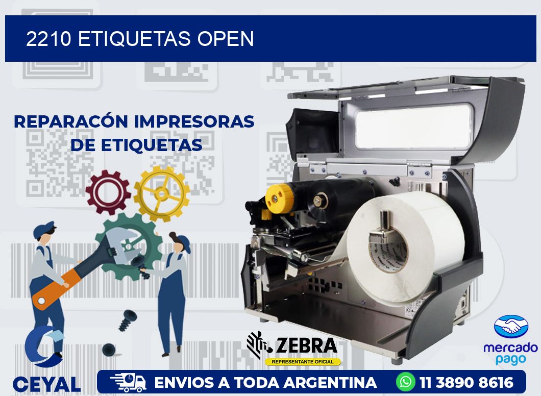 2210 ETIQUETAS OPEN