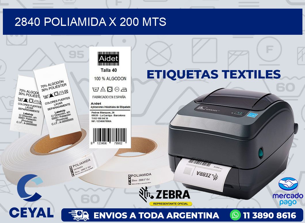 2840 POLIAMIDA X 200 MTS