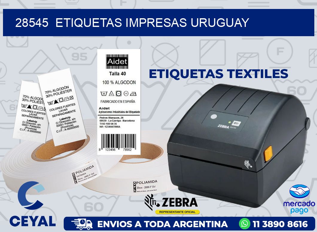 28545  ETIQUETAS IMPRESAS URUGUAY