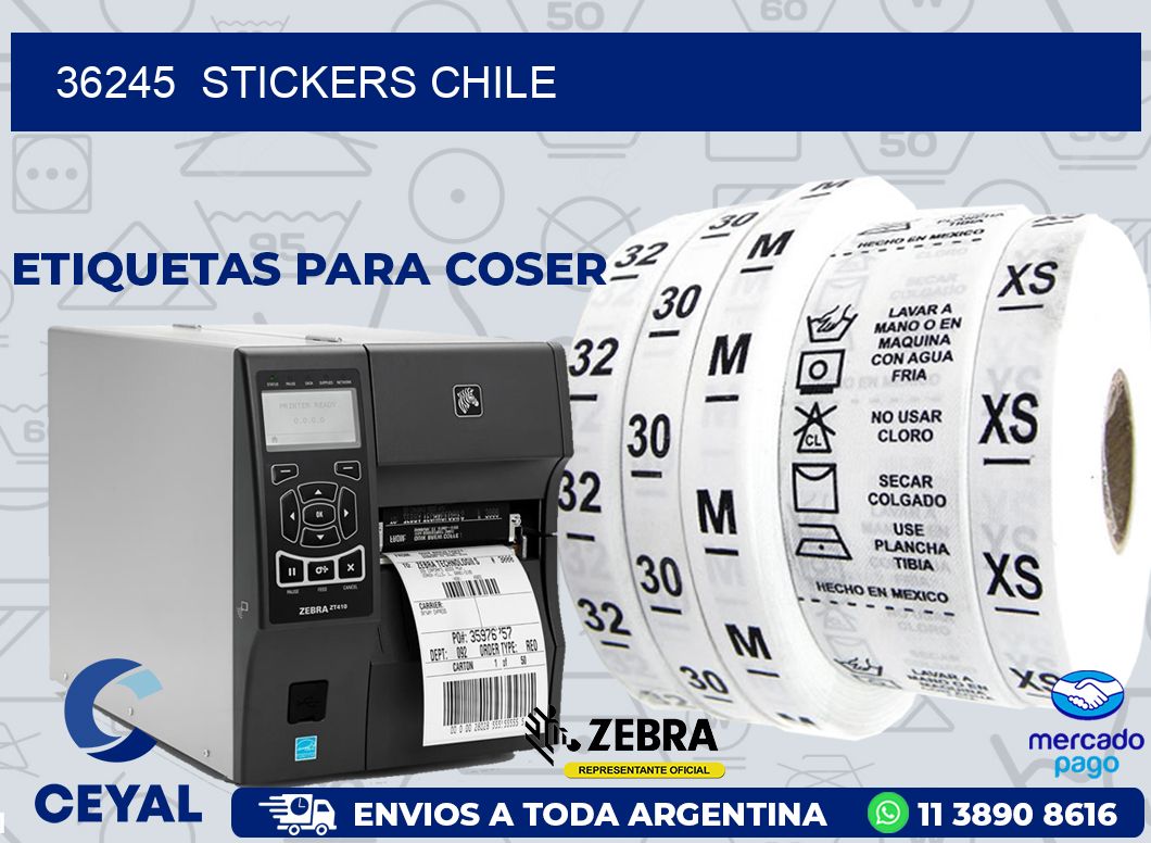 36245  STICKERS CHILE