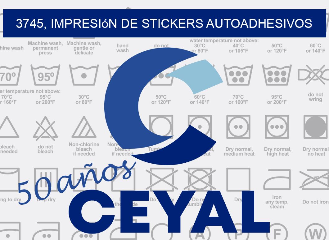 3745, impresión de stickers autoadhesivos