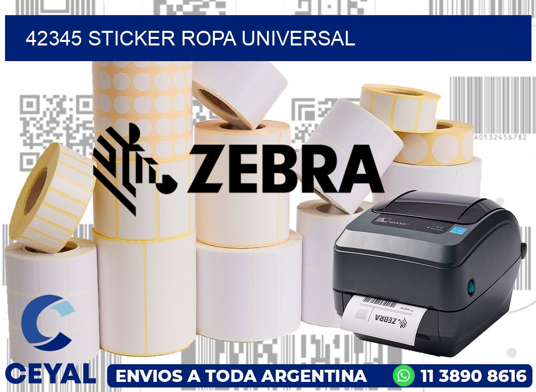 42345 STICKER ROPA UNIVERSAL