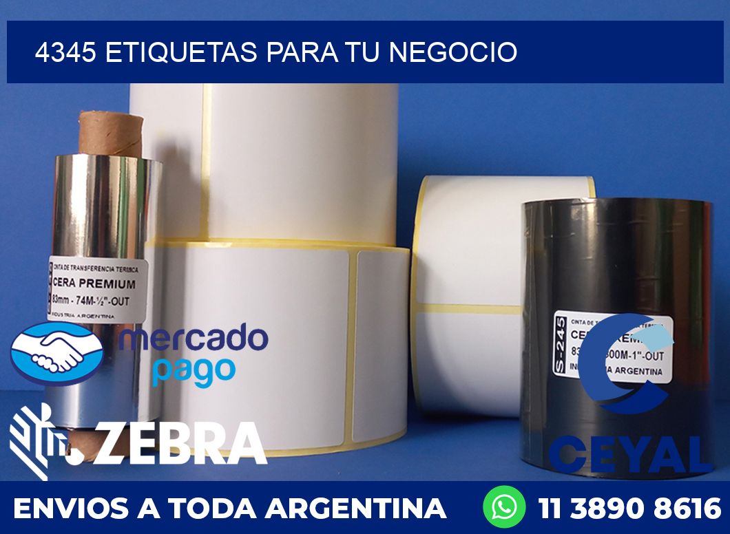 4345 ETIQUETAS PARA TU NEGOCIO