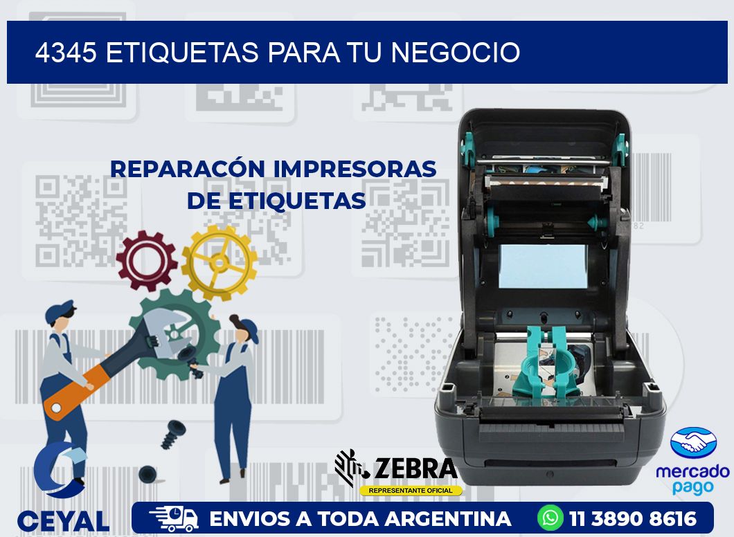 4345 ETIQUETAS PARA TU NEGOCIO