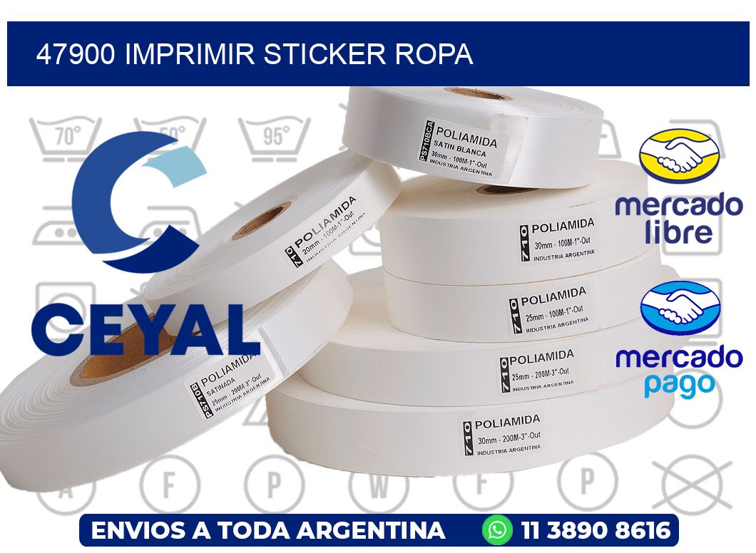 47900 IMPRIMIR STICKER ROPA