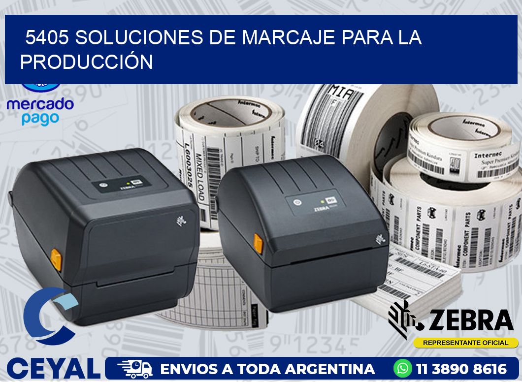 5405 SOLUCIONES DE MARCAJE PARA LA PRODUCCIÓN