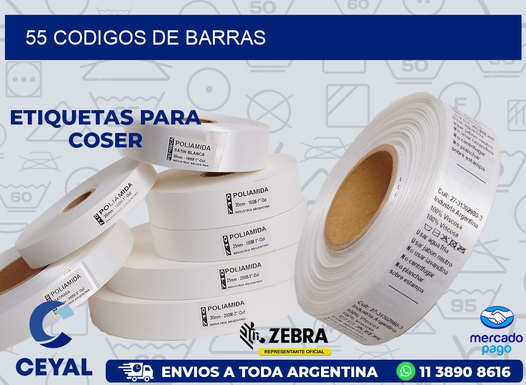 55 CODIGOS DE BARRAS