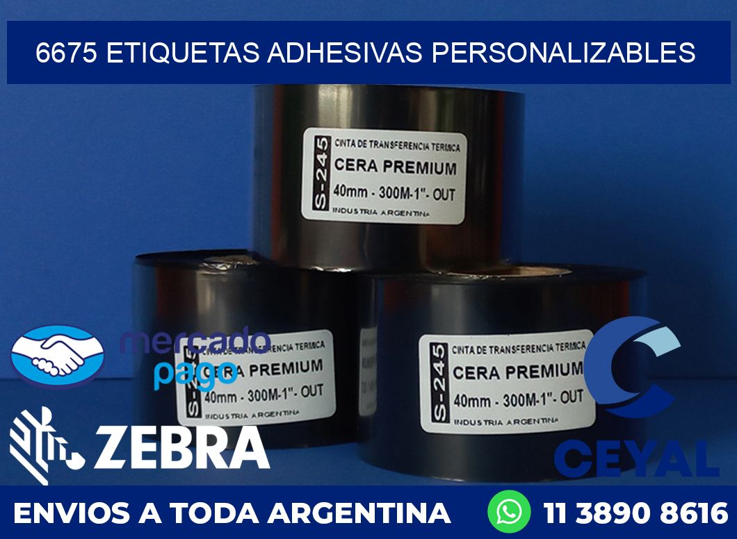 6675 ETIQUETAS ADHESIVAS PERSONALIZABLES