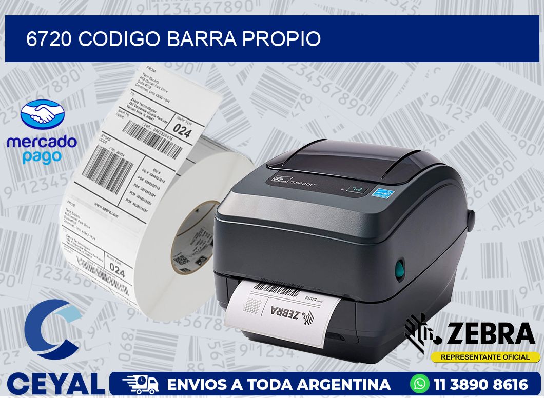 6720 CODIGO BARRA PROPIO