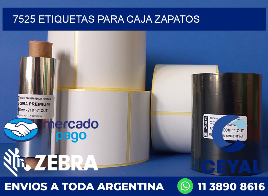 7525 ETIQUETAS PARA CAJA ZAPATOS