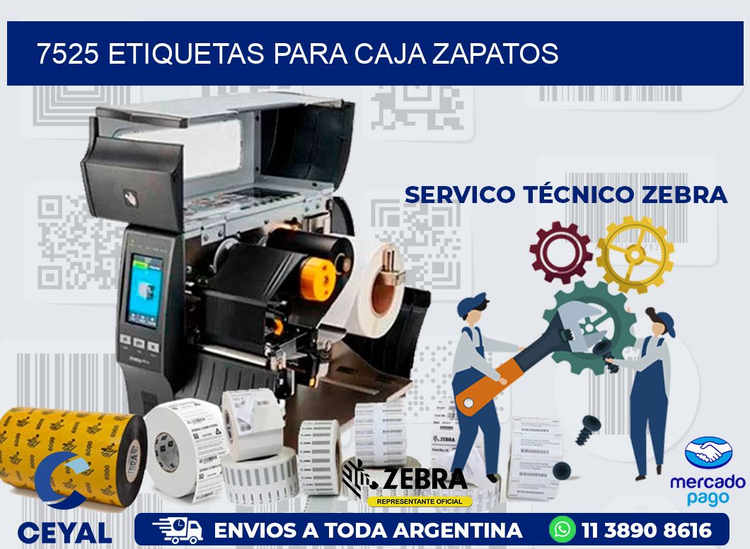 7525 ETIQUETAS PARA CAJA ZAPATOS