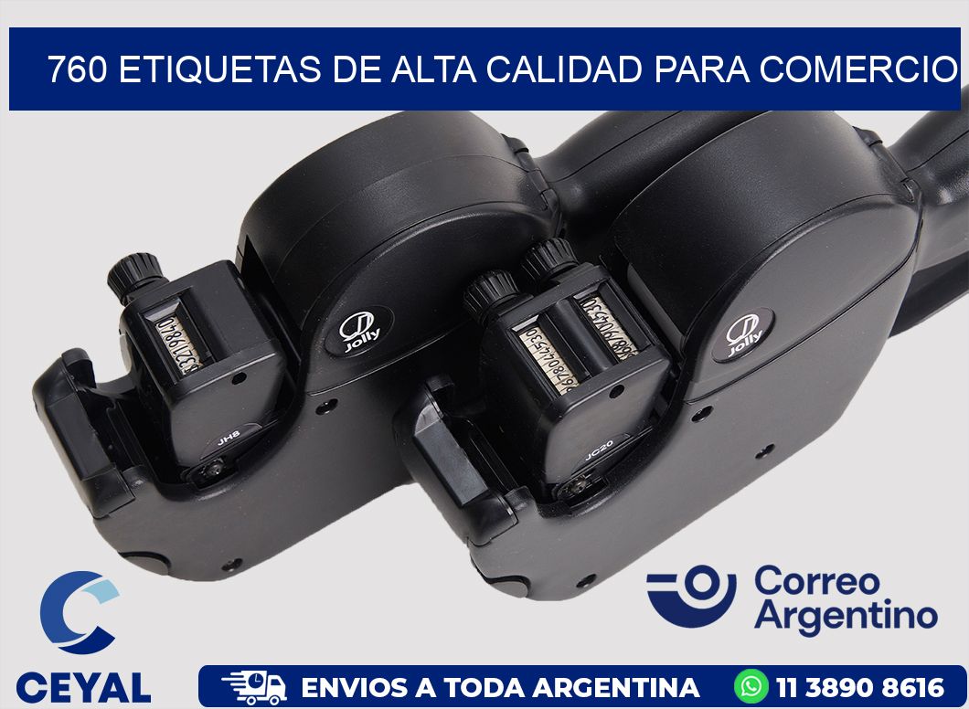 760 ETIQUETAS DE ALTA CALIDAD PARA COMERCIO