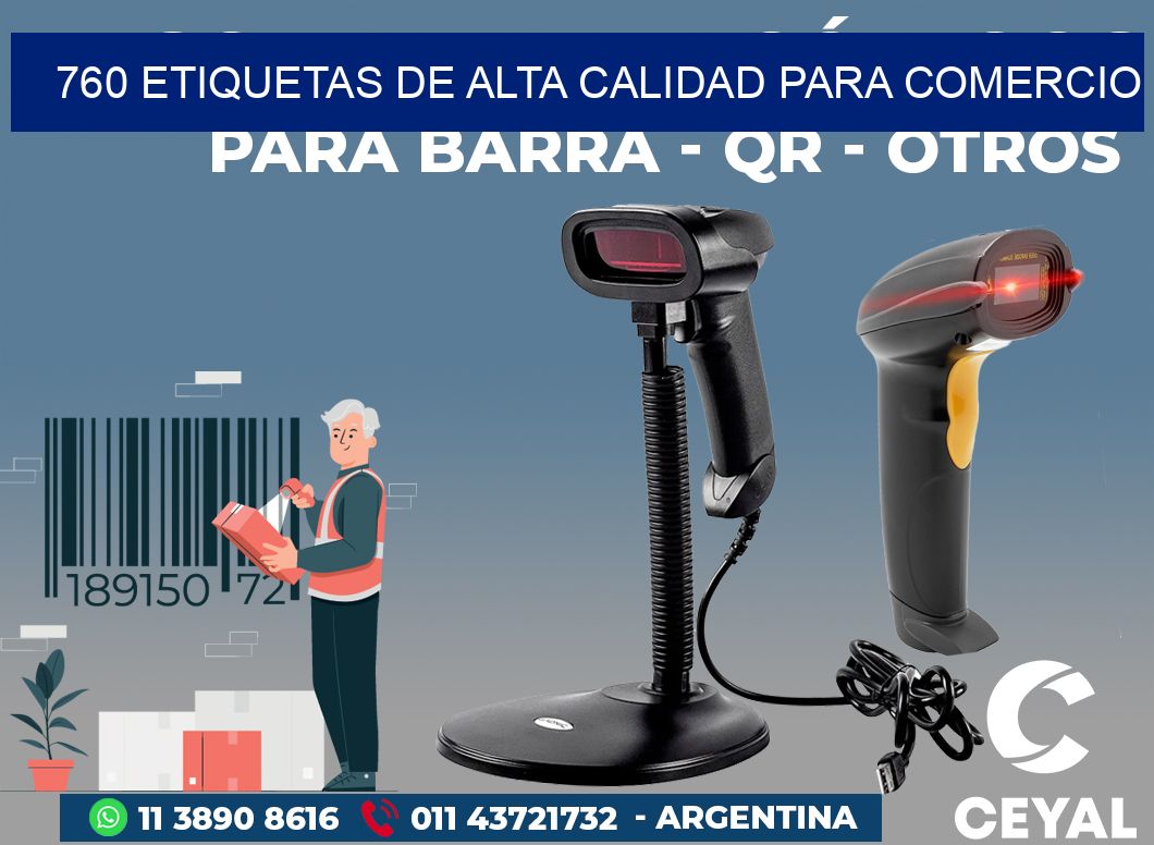 760 ETIQUETAS DE ALTA CALIDAD PARA COMERCIO