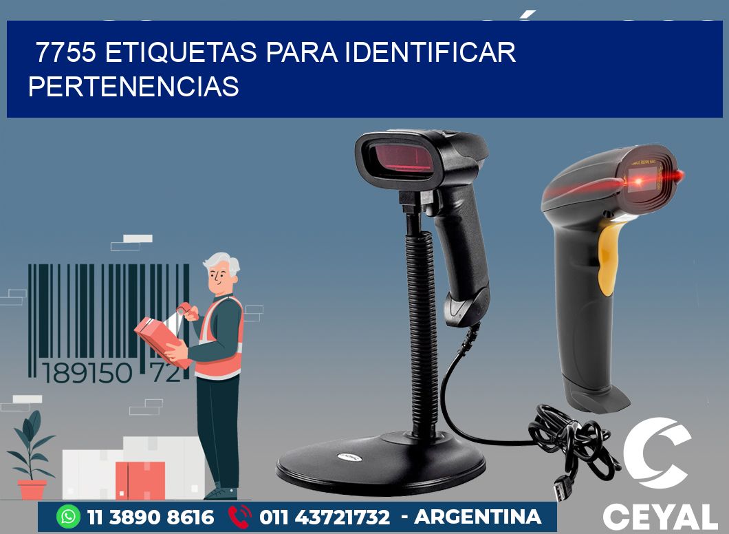 7755 ETIQUETAS PARA IDENTIFICAR PERTENENCIAS