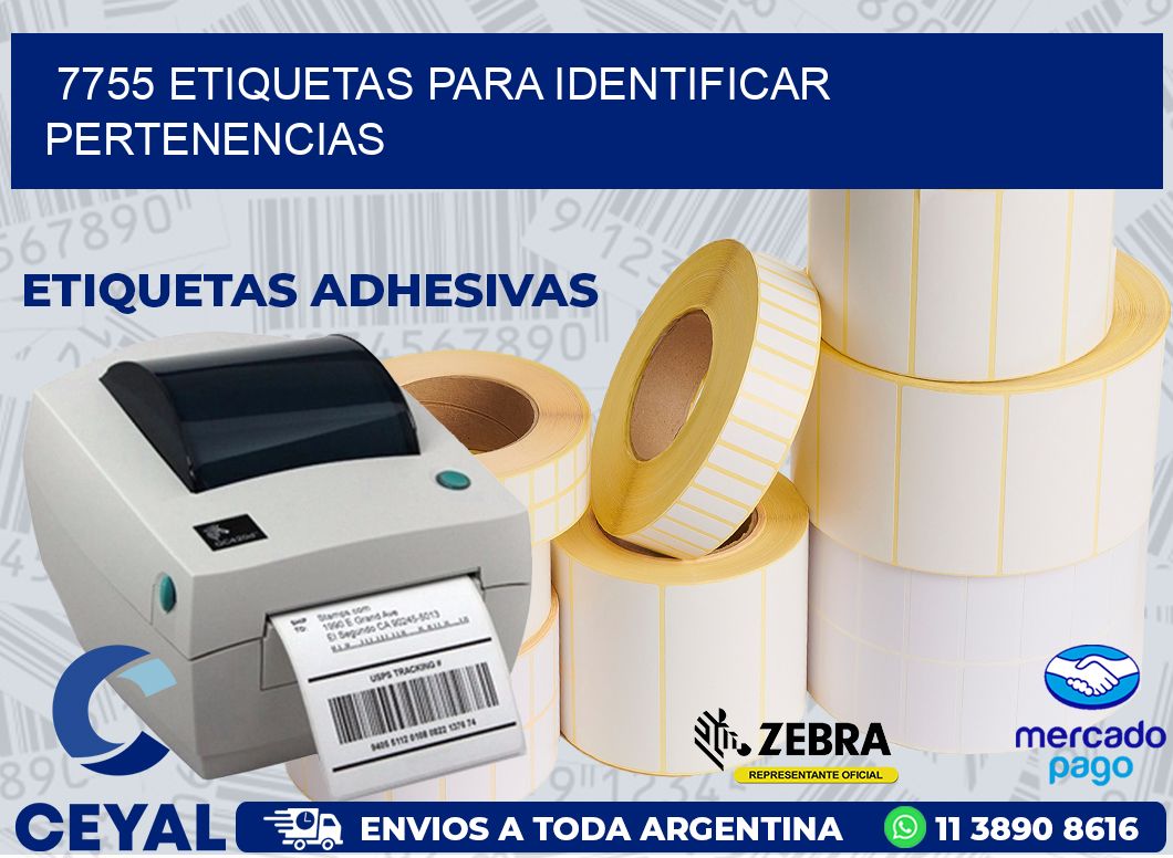 7755 ETIQUETAS PARA IDENTIFICAR PERTENENCIAS