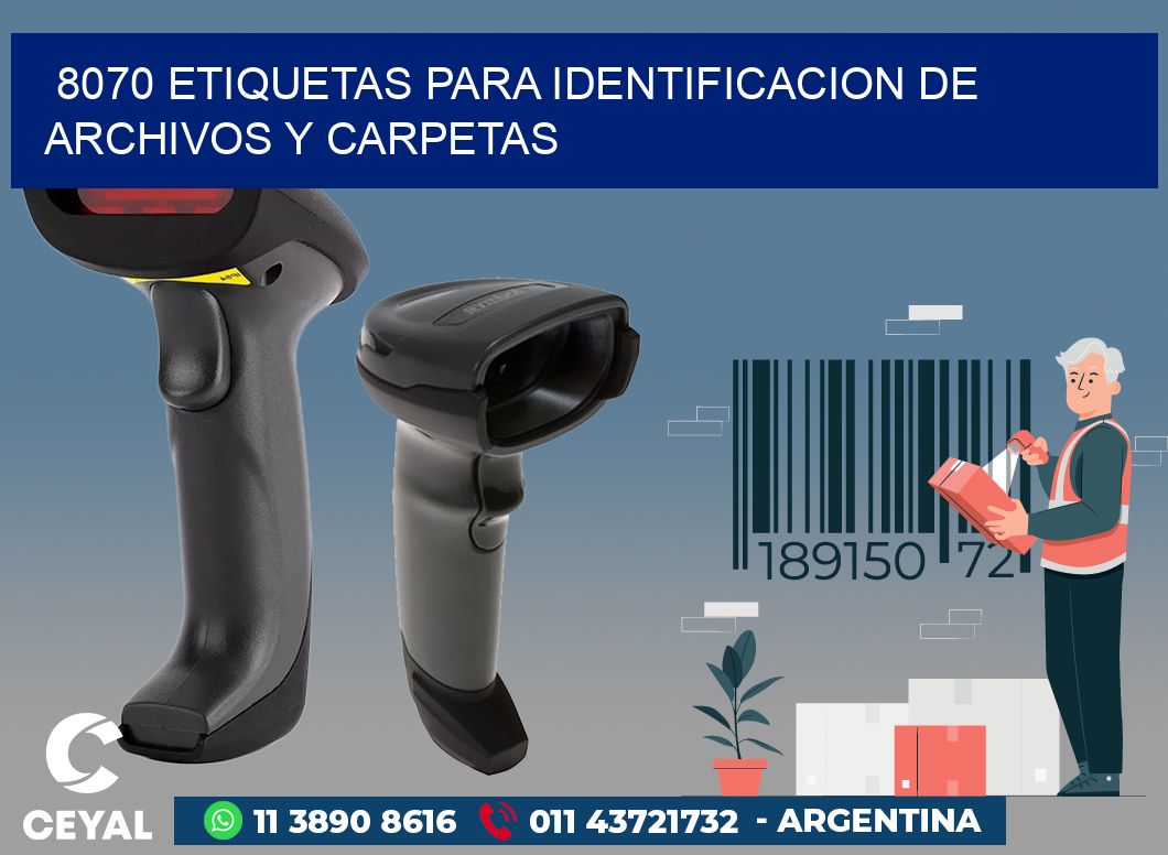 8070 ETIQUETAS PARA IDENTIFICACION DE ARCHIVOS Y CARPETAS
