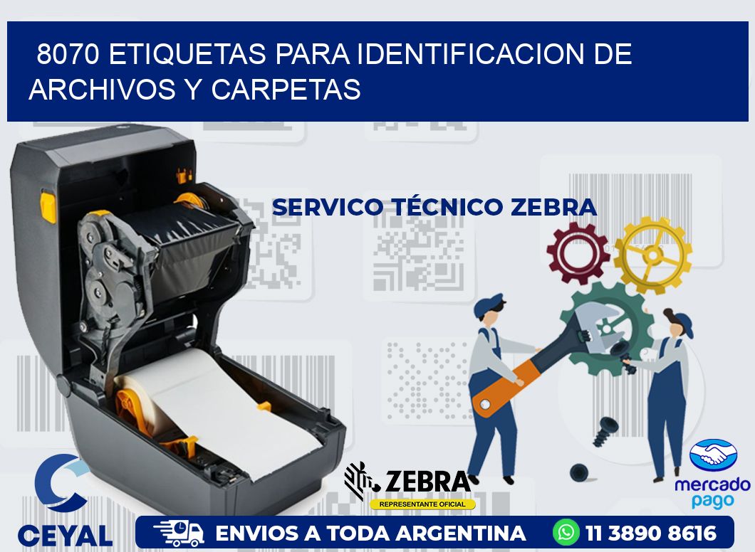8070 ETIQUETAS PARA IDENTIFICACION DE ARCHIVOS Y CARPETAS