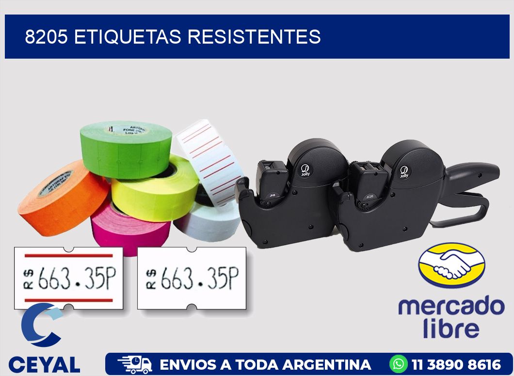 8205 ETIQUETAS RESISTENTES