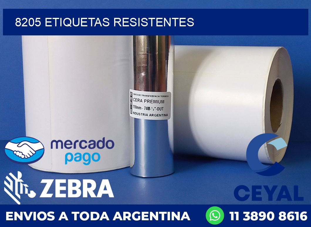 8205 ETIQUETAS RESISTENTES