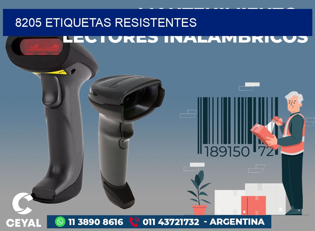 8205 ETIQUETAS RESISTENTES