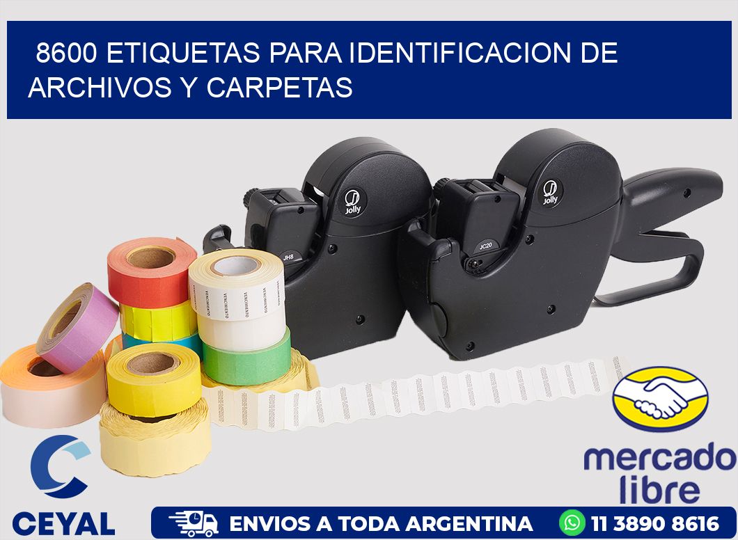 8600 ETIQUETAS PARA IDENTIFICACION DE ARCHIVOS Y CARPETAS