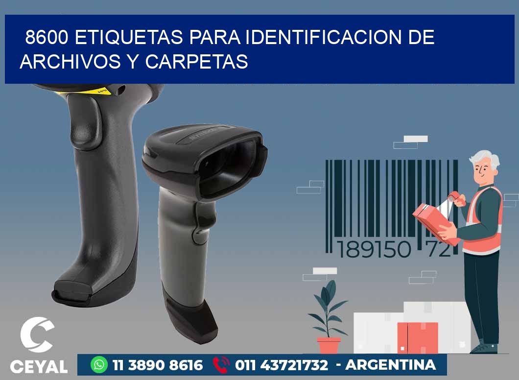 8600 ETIQUETAS PARA IDENTIFICACION DE ARCHIVOS Y CARPETAS