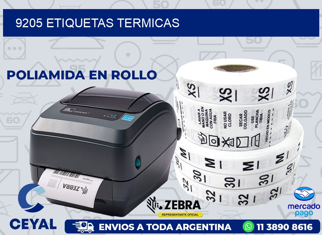 9205 ETIQUETAS TERMICAS