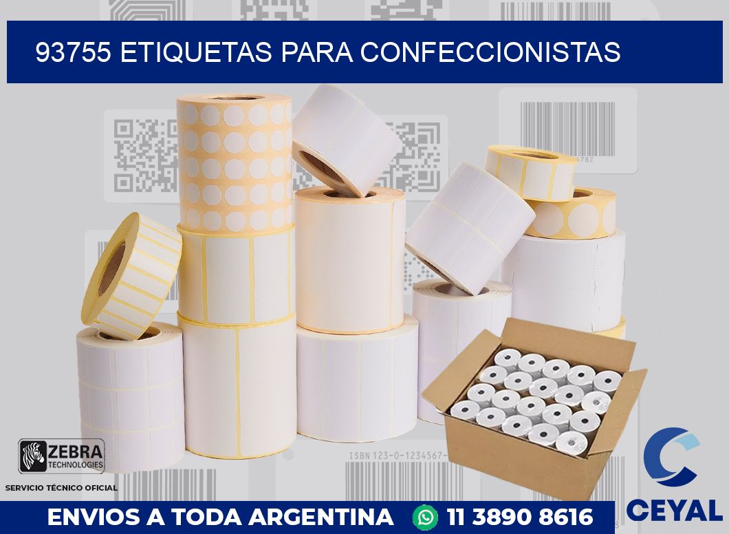 93755 ETIQUETAS PARA CONFECCIONISTAS