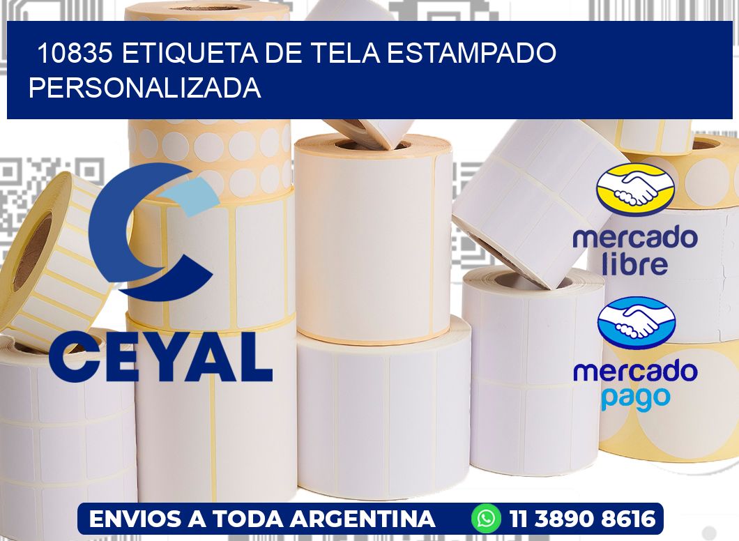 10835 ETIQUETA DE TELA ESTAMPADO PERSONALIZADA