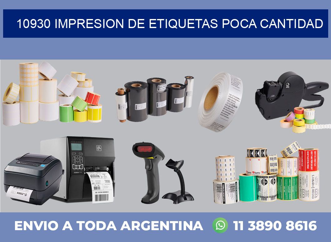 10930 IMPRESION DE ETIQUETAS POCA CANTIDAD