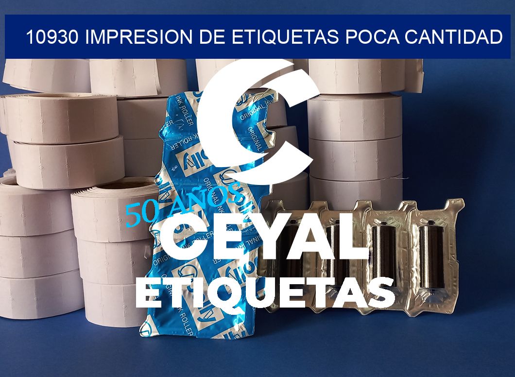 10930 IMPRESION DE ETIQUETAS POCA CANTIDAD