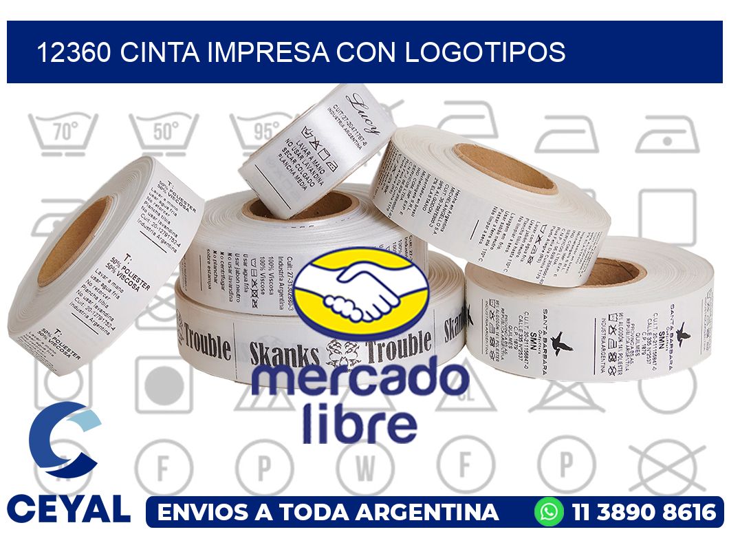 12360 CINTA IMPRESA CON LOGOTIPOS