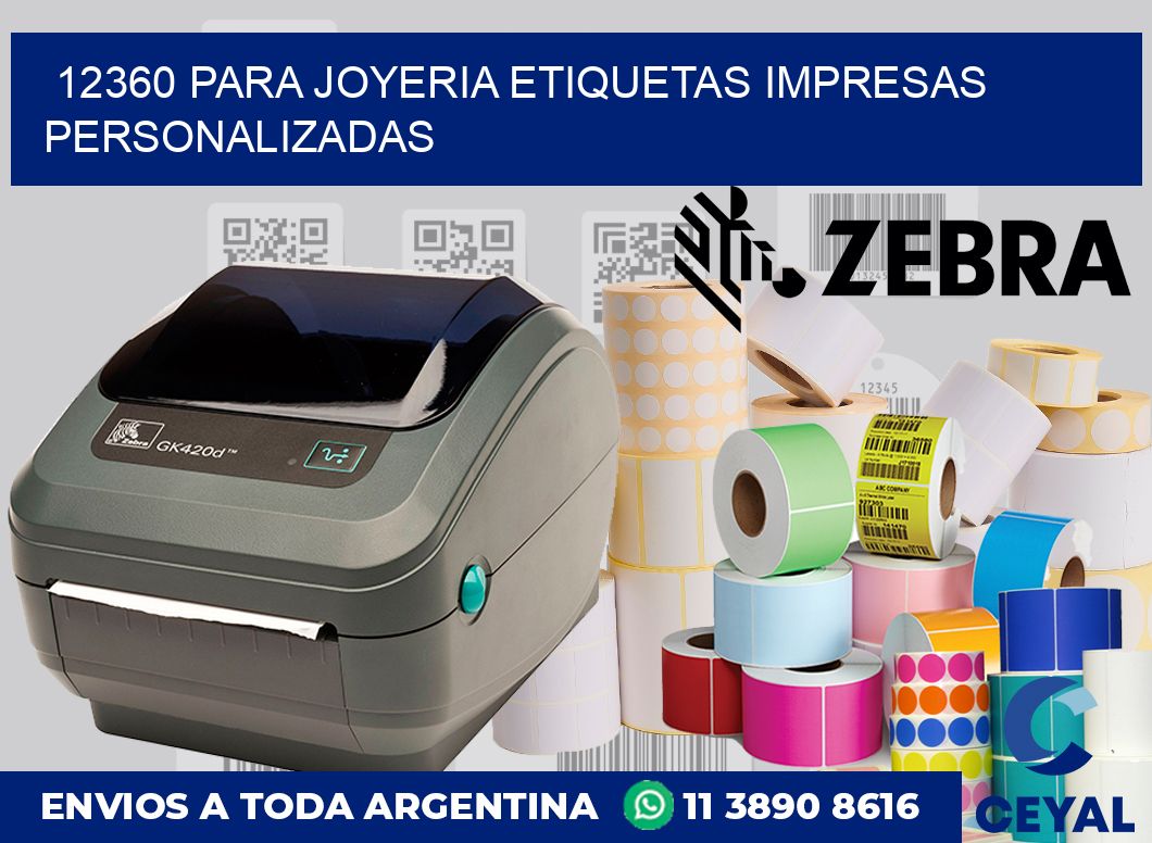 12360 PARA JOYERIA ETIQUETAS IMPRESAS PERSONALIZADAS